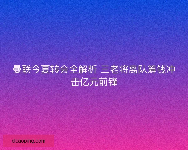 曼联今夏转会全解析 三老将离队筹钱冲击亿元前锋